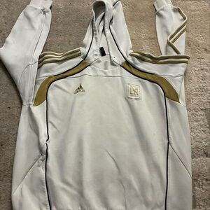 Adidas LAFC 25/26 UBP Travel Hoodie Size XL
Missing strings and has some stains